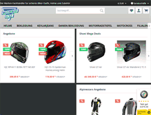 Tablet Screenshot of motorradbekleidung.de